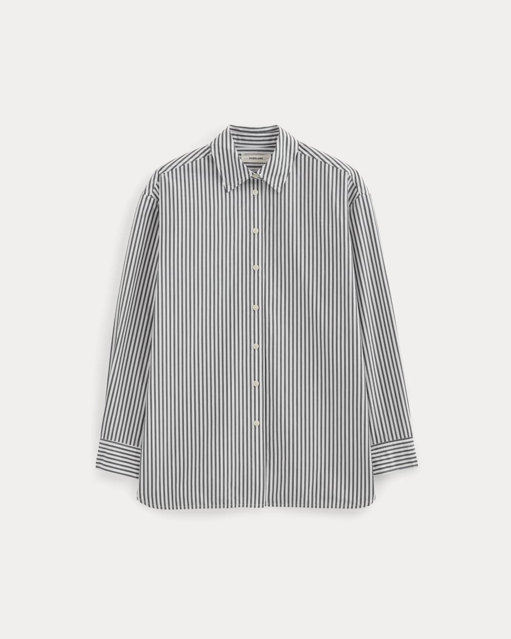 The Boyfriend Shirt in Ultrasoft Cotton | Optic White / Black - Image 2