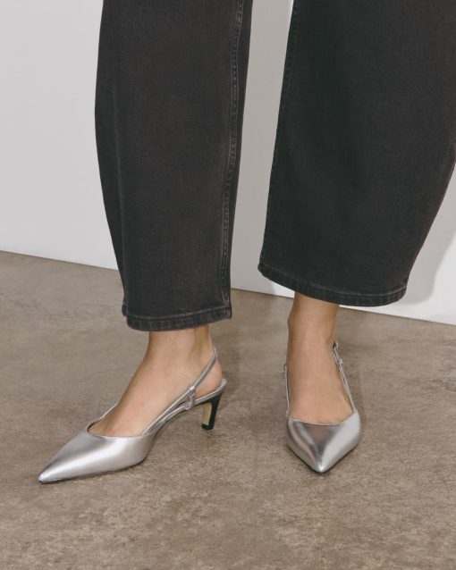 Alternative view of The Studio Slingback Heel | Silver