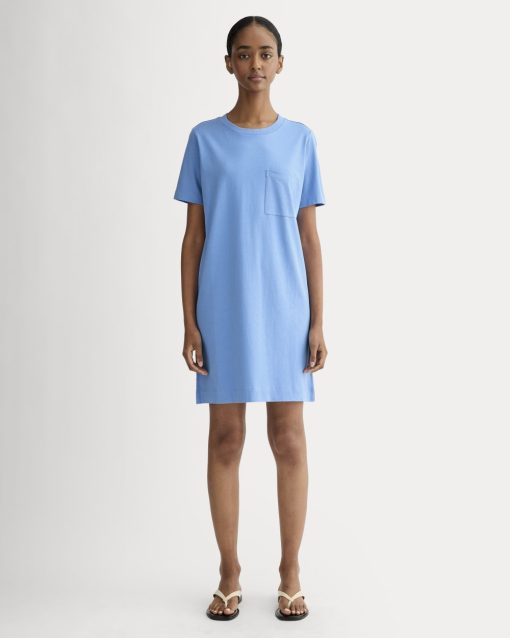 The Organic Cotton Weekend Tee Dress | Blue Opal