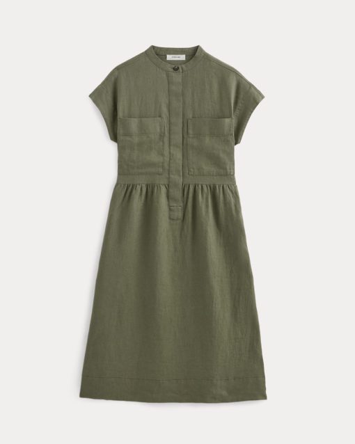 Alternative view of The Craft Dress in Linen | Kalamata