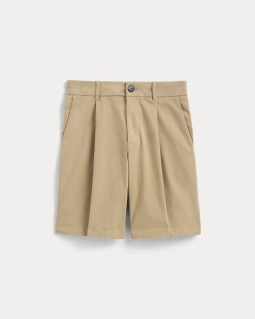 Alternative view of The Pleated Chino Short | Classic Khaki