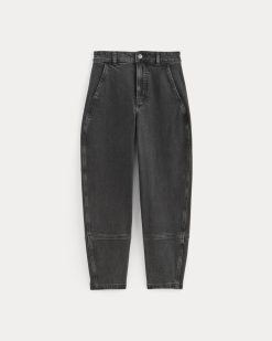 Alternative view of The Utility Barrel Jean | Washed Black | Regular