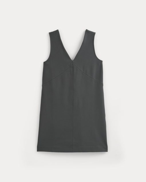 Alternative view of Ponte V-Neck Mini Dress | Graphite