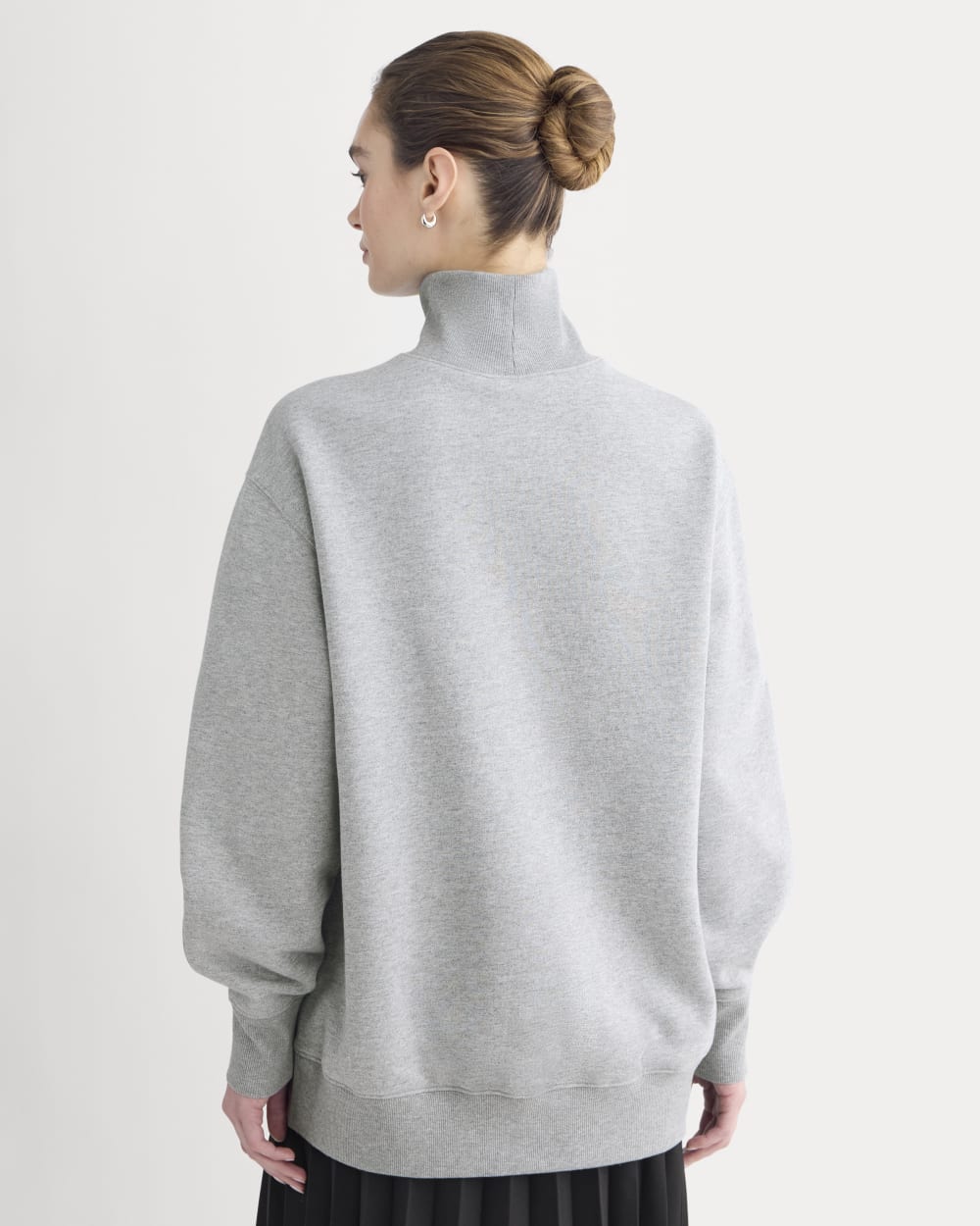 Luxe Fleece Turtleneck | Vintage Heather Grey - Image 5