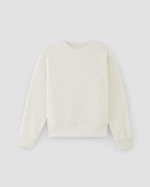 Alternative view of The ReNew Fleece Oversized Crew | Bone