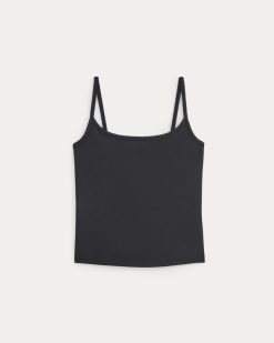 Alternative view of Scoopneck Cami | Black