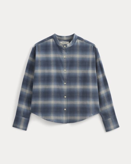 Alternative view of Flannel Shirt | Blue Ombre Plaid