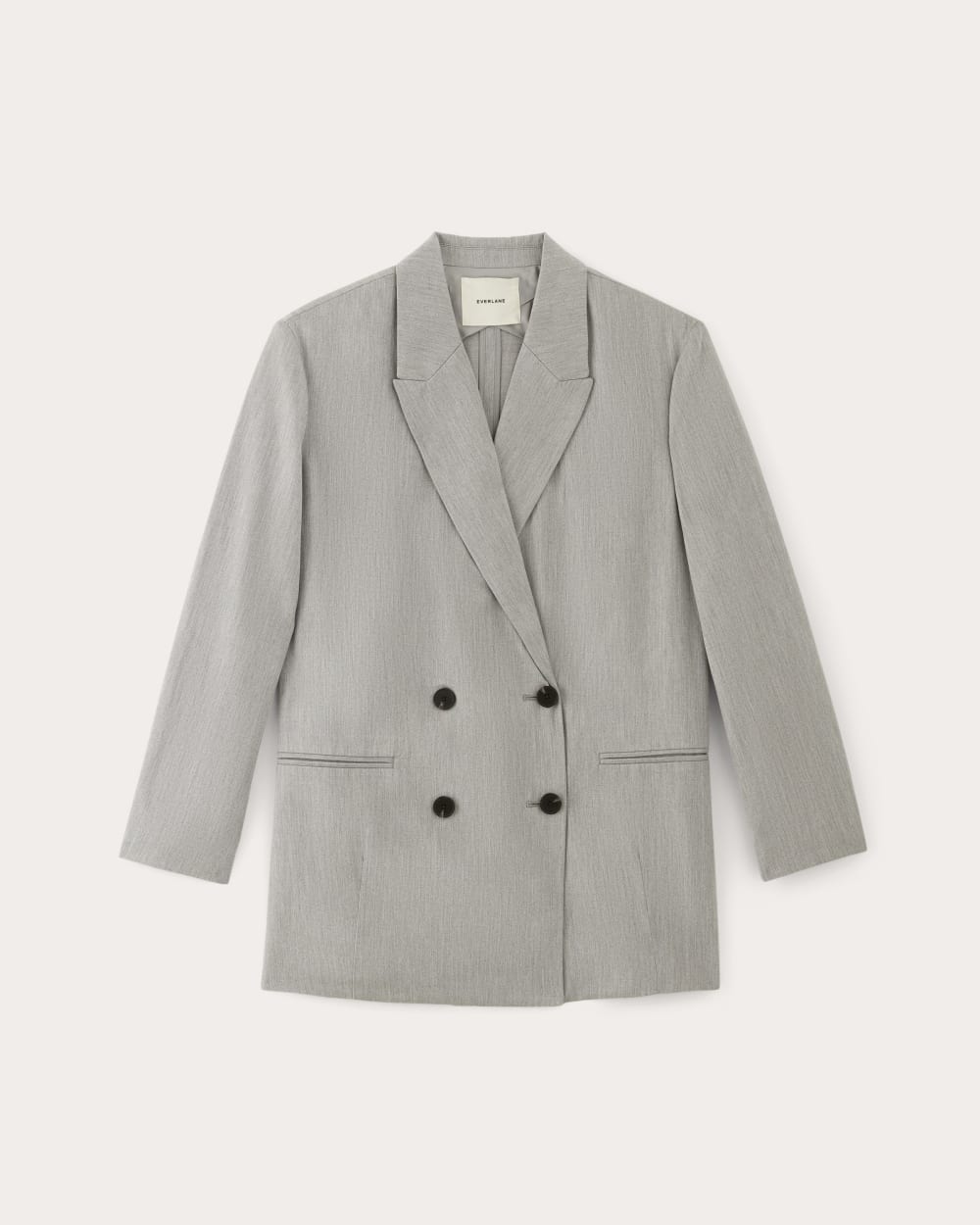 The Double-Breasted Blazer in Buttersmooth | Heather Steel - Image 2