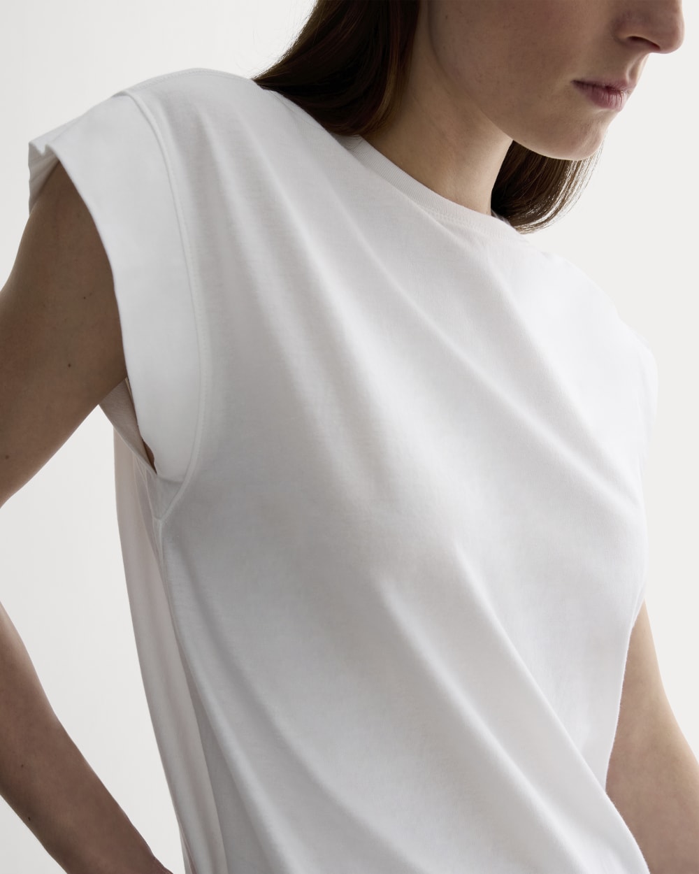 The Muscle Tee in Essential Cotton | White - Image 4