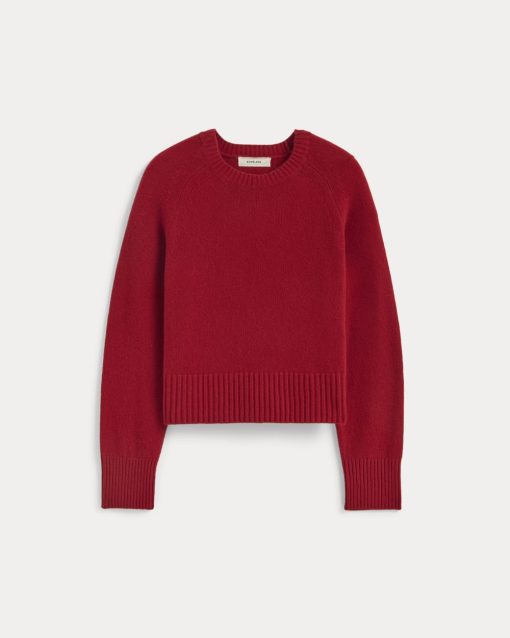 Alternative view of The Boxy Crew in Cashmere | Berry Red
