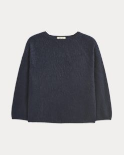Alternative view of Lush Cashmere Boatneck Sweater | Starry Navy