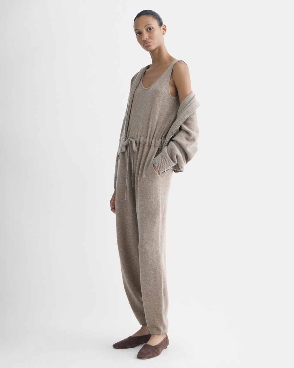Cashmere Lounge Jumpsuit | Oatmeal - Image 6
