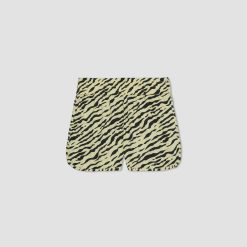 Alternative view of The Poplin Boxer Short | Pale Yellow Tiger Stripe