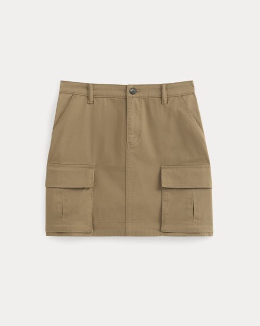 Alternative view of The Cargo Mini Skirt | Soft Brown