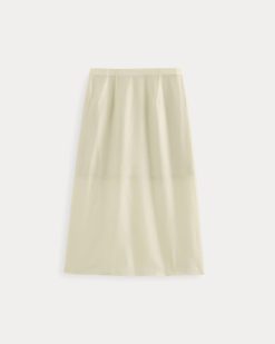 Alternative view of Midi Skirt in Cotton-Silk Organza | Parchment