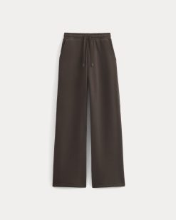 Alternative view of Luxe Fleece Wide-Leg Sweatpant | Dark Chocolate