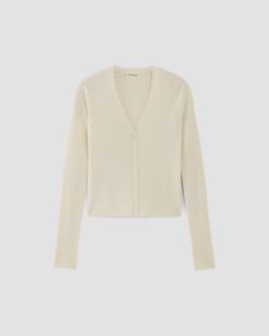 Alternative view of The Viscose Knit Cardigan | Beige