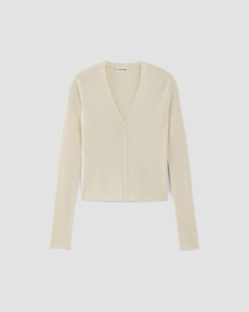 Alternative view of The Viscose Knit Cardigan | Beige