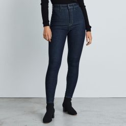 Alternative view of The Way-High® Clean Front Skinny Jean  | Dark Indigo | 28.5 Inseam