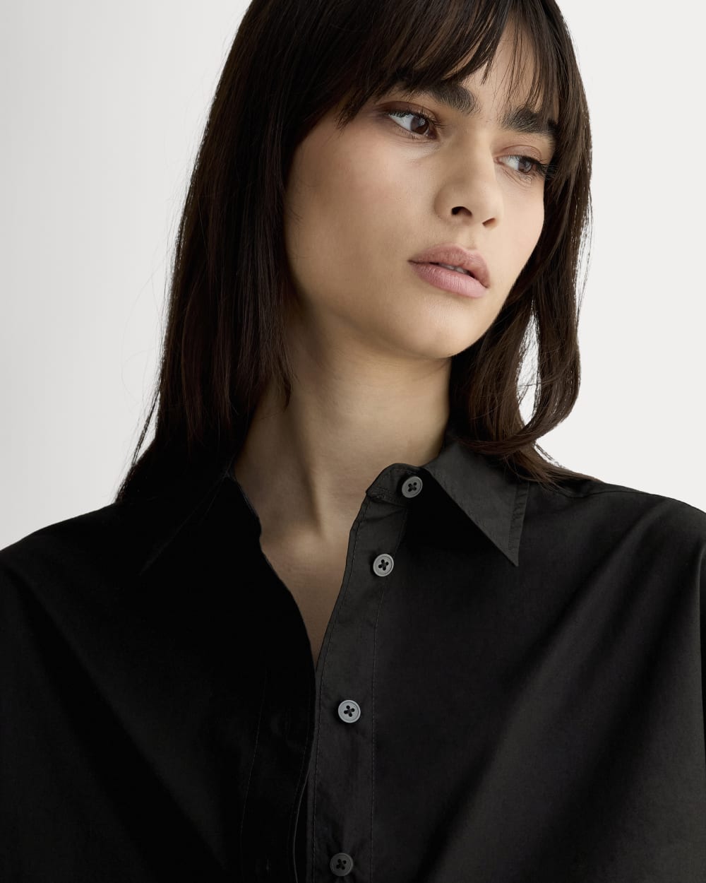 The Boyfriend Shirt in Ultrasoft Cotton | Black - Image 3