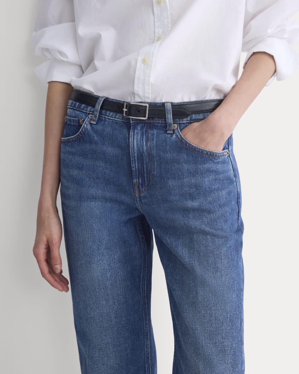 Low-Rise Straight Jean | Dark Indigo - Image 5