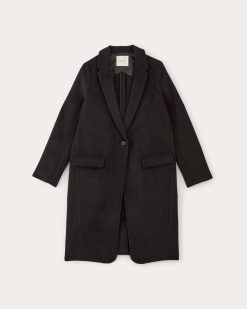 Alternative view of The Topcoat in Wool | Black