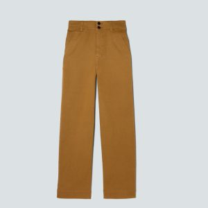 Alternative view of The Organic Wide-Leg Pant | Tapenade