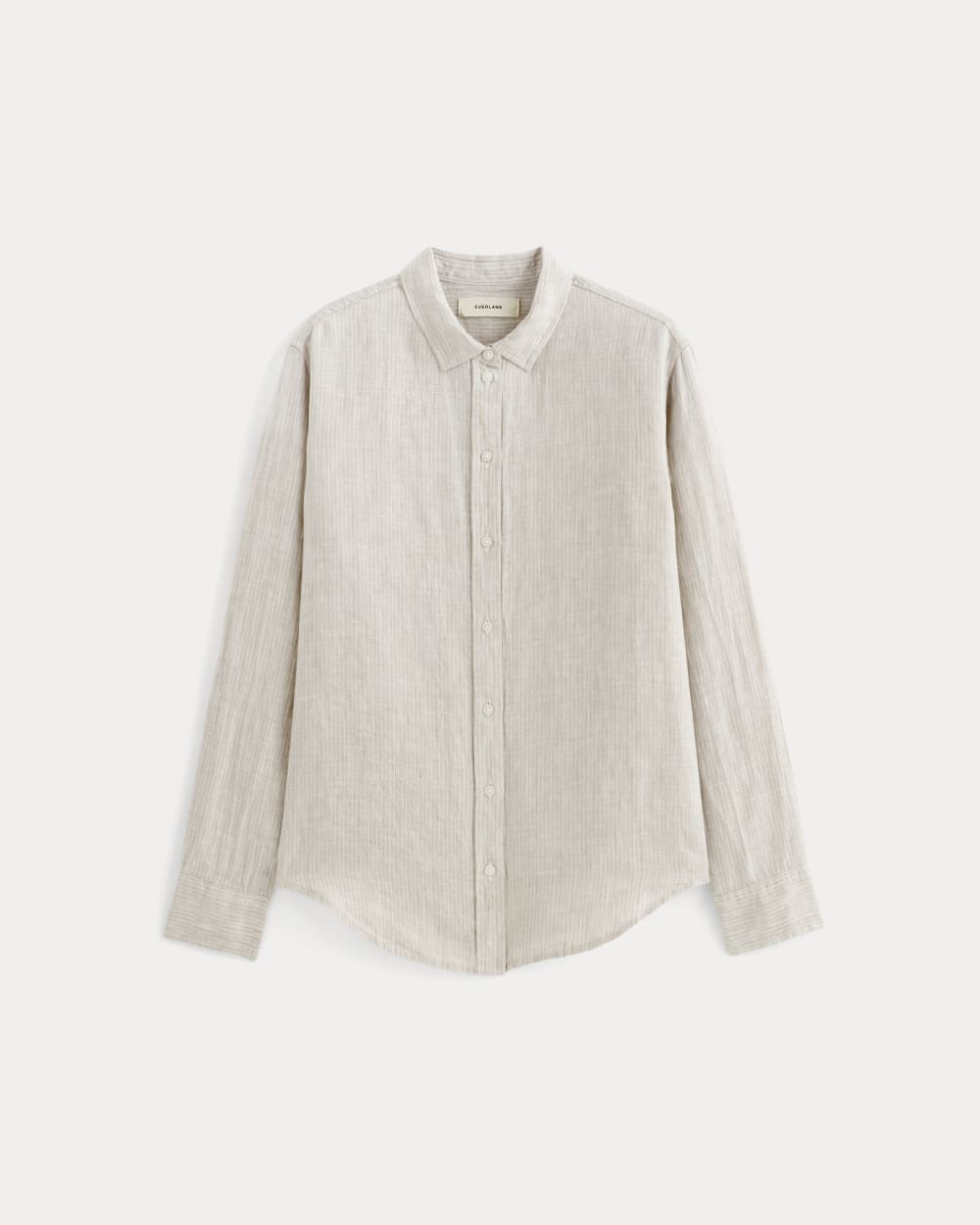 The Must-Have Shirt in Linen | Stone / White - Image 2