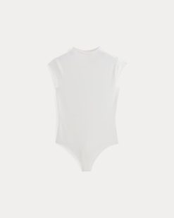 Alternative view of The Form Funnel-Neck Bodysuit | White