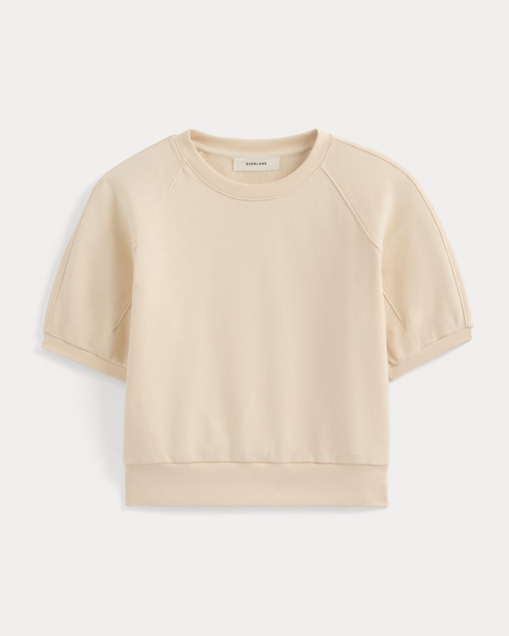 Lightweight Terry Blouson Short-Sleeve Crew | Parchment - Image 2