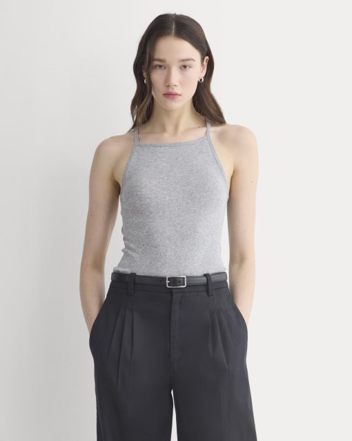 Tissue Narrow Racerback Tank | Heathered Grey