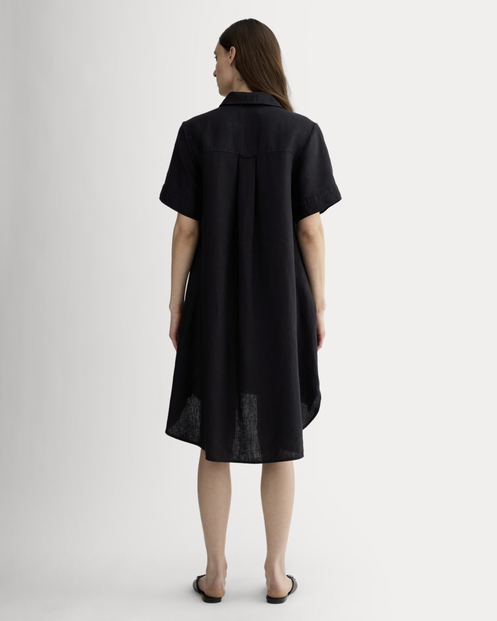The Daytripper Dress in Linen | Black - Image 4