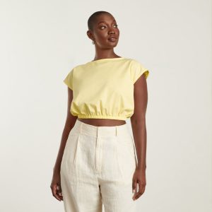 Alternative view of The Bubble Top | Pastel Yellow