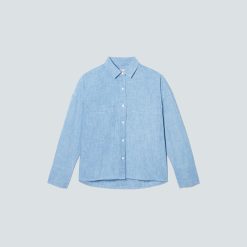 Alternative view of The ReChambray Boxy Shirt | Mid ReChambray