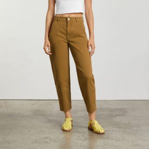 Alternative view of The Utility Barrel Pant | Golden Brown | Regular