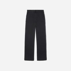 Alternative view of The Organic Wide-Leg Pant | Black