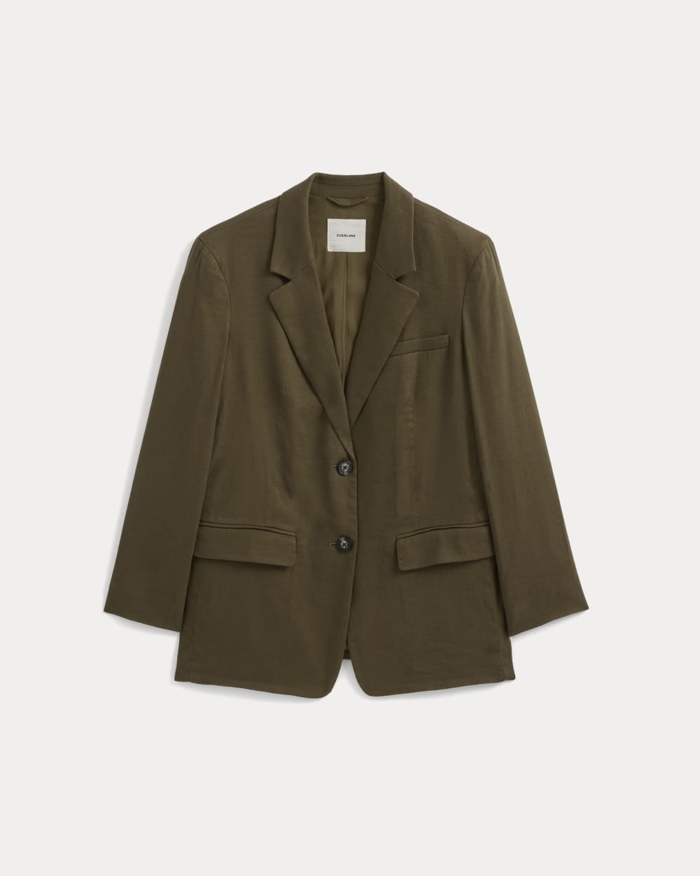 The Oversized Blazer in Stretch Linen | Beech - Image 2