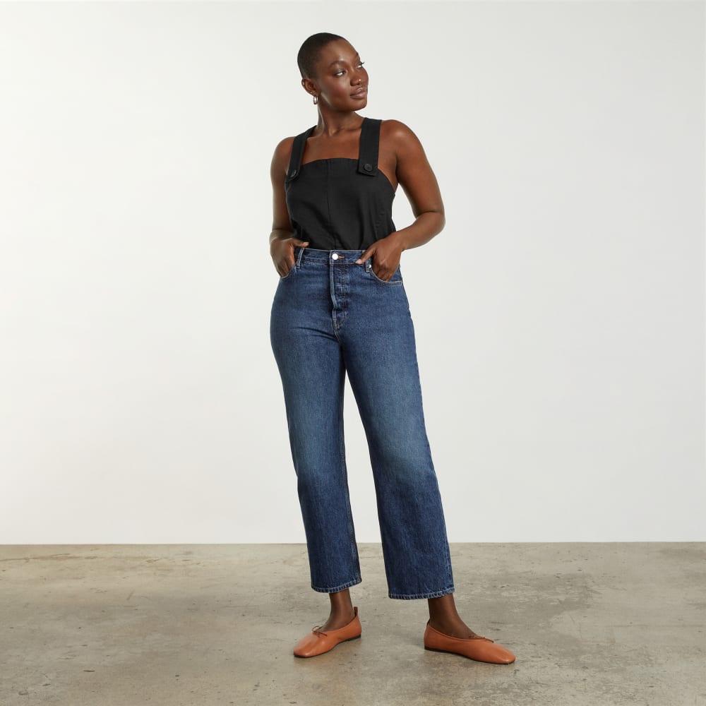 The Apron Linen Tank | Black - Image 4