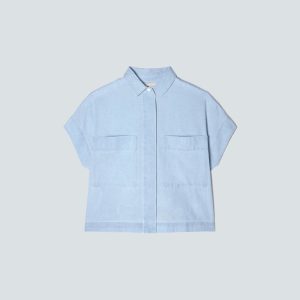 Alternative view of The ReChambray Box Shirt | Icy Blue