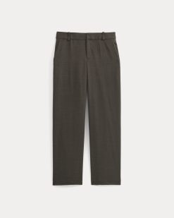 Alternative view of Straight-Leg Trouser in Tailor Twill | Heathered Fudge
