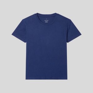 Alternative view of The Box-Cut Tee in Essential Cotton | Ocean Cavern | No Pocket