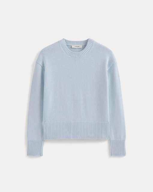 Alternative view of The Boxy Sweater in Everyday Cotton | Skywriting