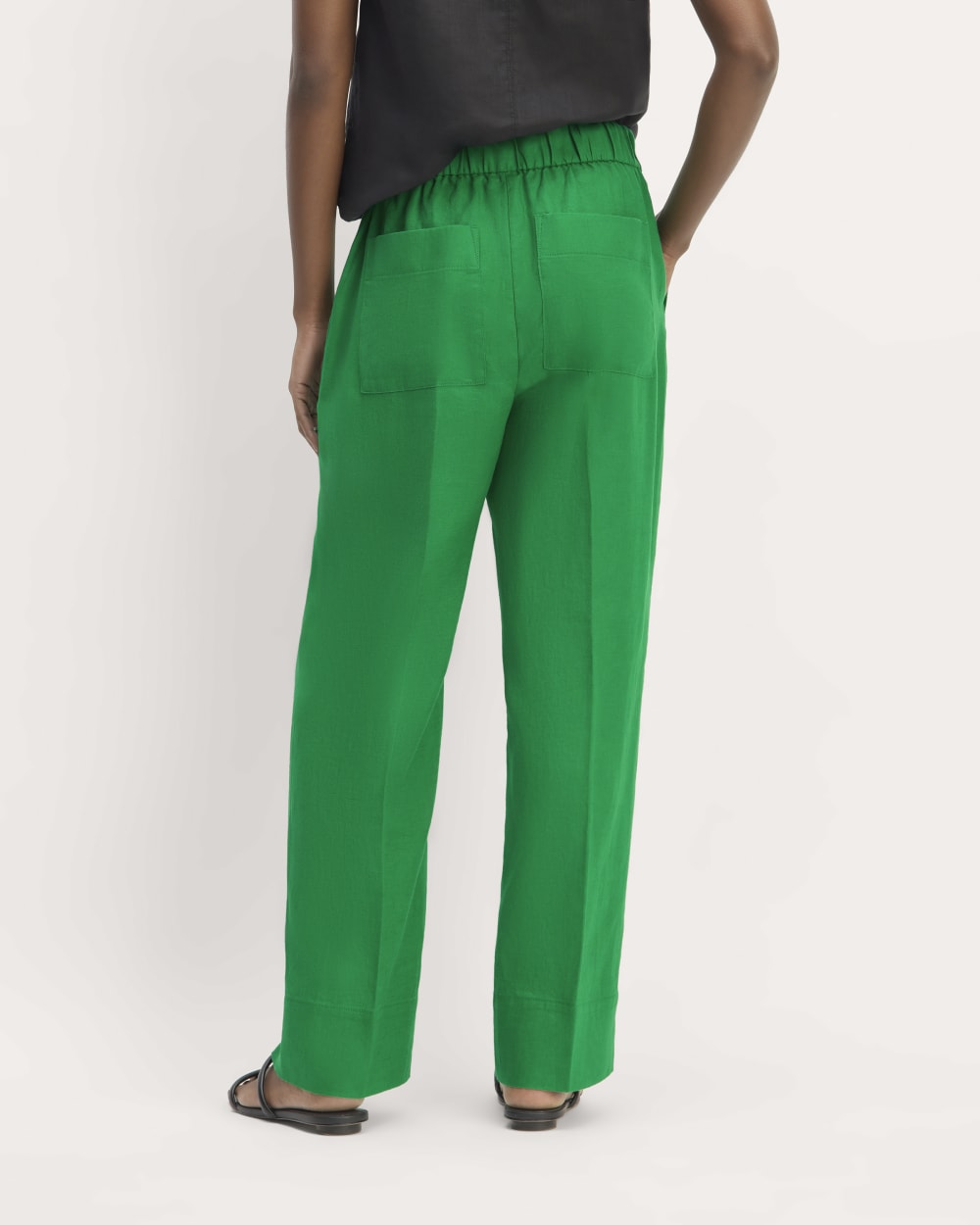 The Linen Easy Pant | Grass Green - Image 6