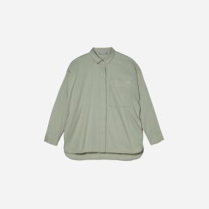 The Oversized Silky Cotton Shirt | Laurel