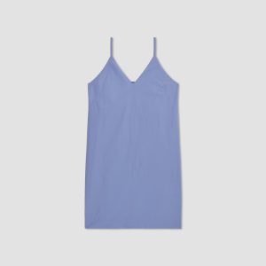 Alternative view of The Poplin Slip Dress | Cornflower Blue