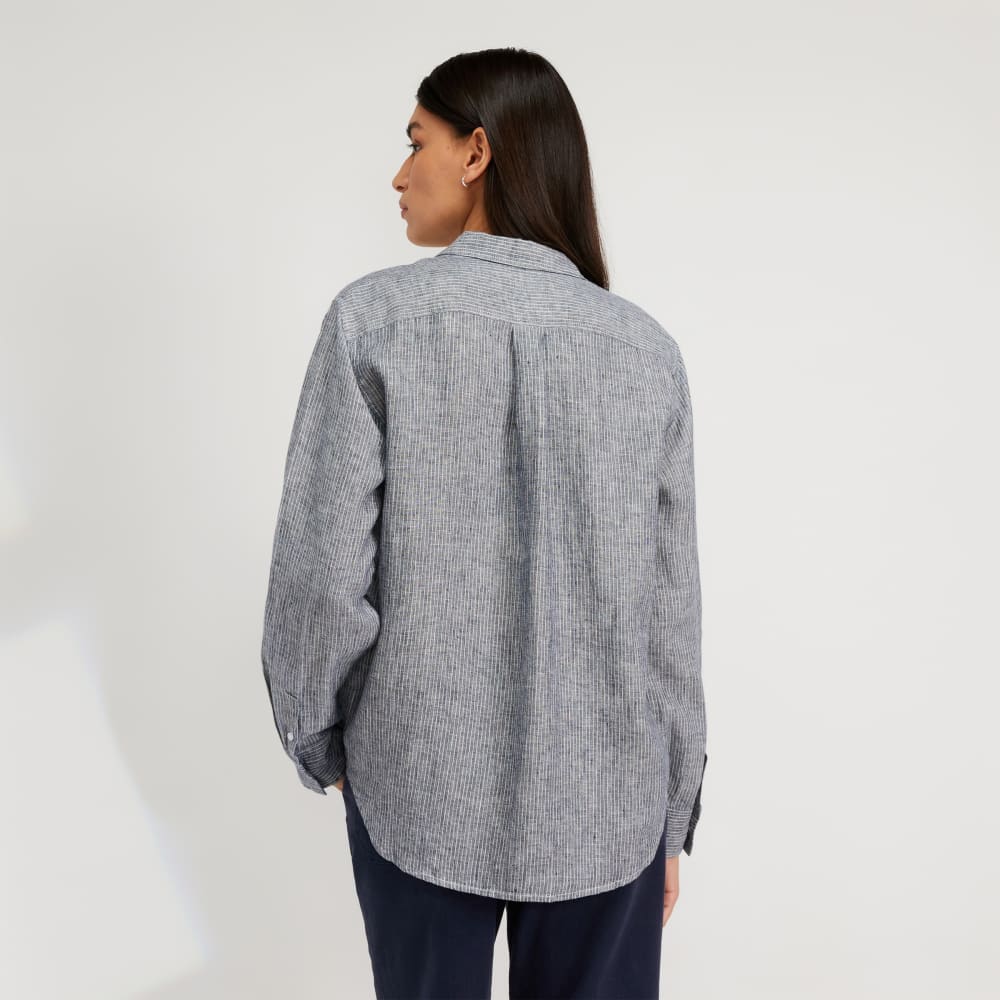 The Must-Have Shirt in Linen | Canvas Tan / Navy - Image 3