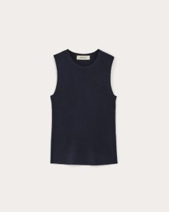 Alternative view of The Tank in Ultrasoft Merino | Navy