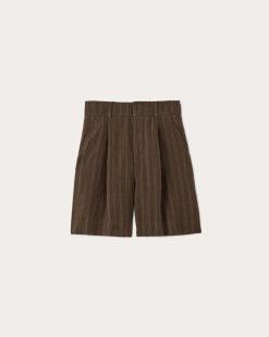 Alternative view of The Linen Way-High® Drape Short | Cocoa / Black