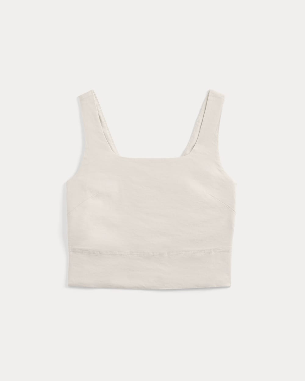 Square Tank in Stretch Linen | Birch - Image 2