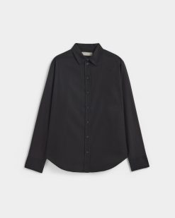 Alternative view of The Must-Have Shirt in Silky Cotton | Black